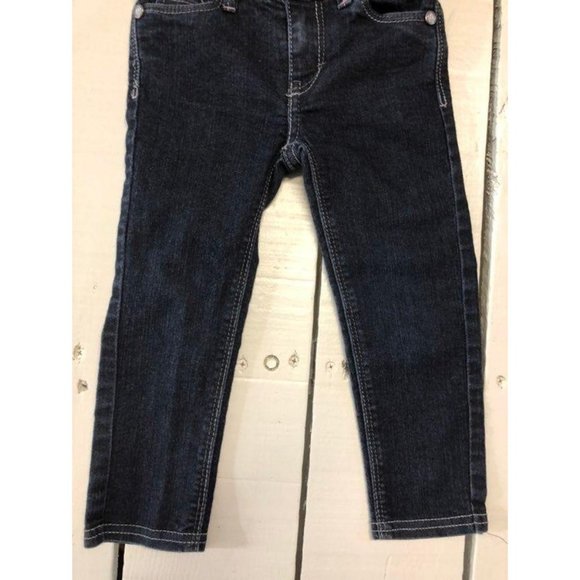 Levis Denim Leggings Infant Girls 1-2yrs Used Butterfly Pockets - Picture 6 of 9